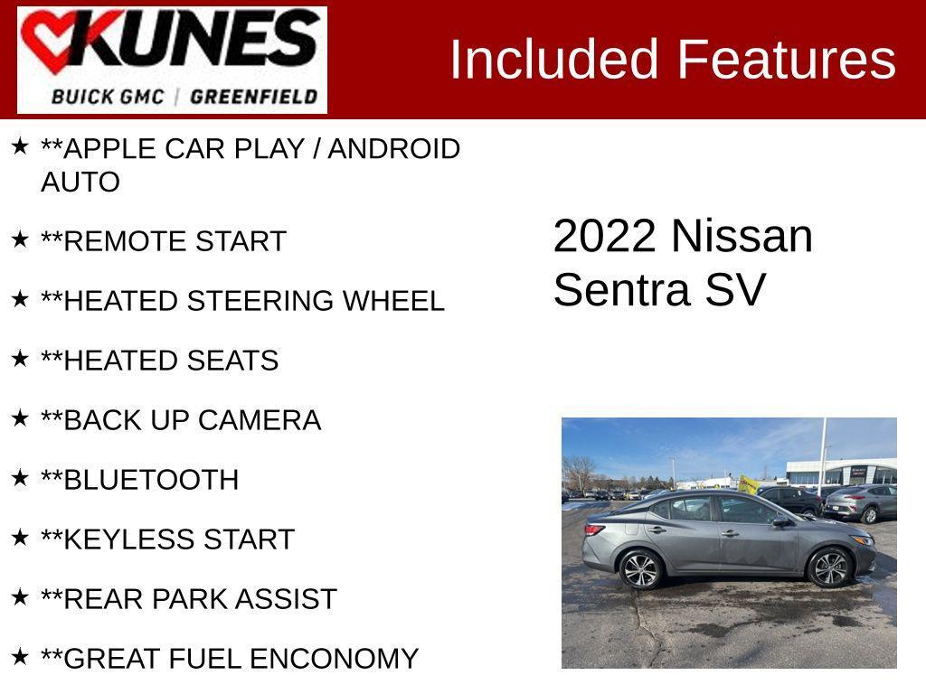 used 2022 Nissan Sentra car, priced at $15,499