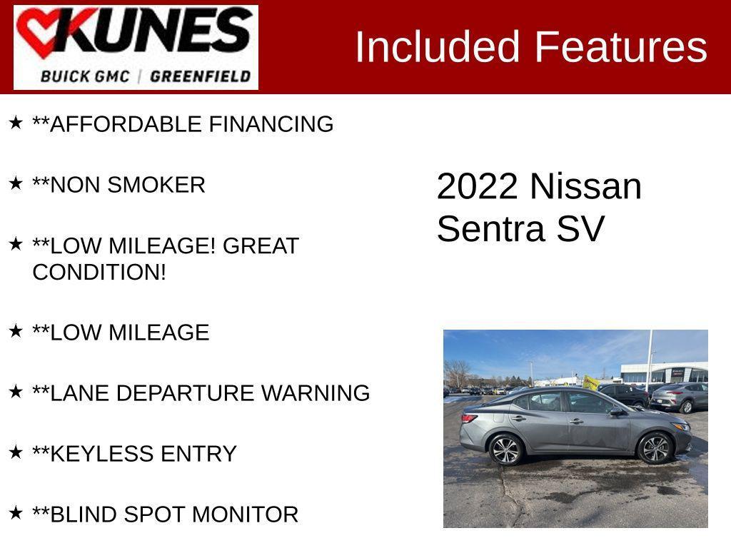used 2022 Nissan Sentra car, priced at $15,499