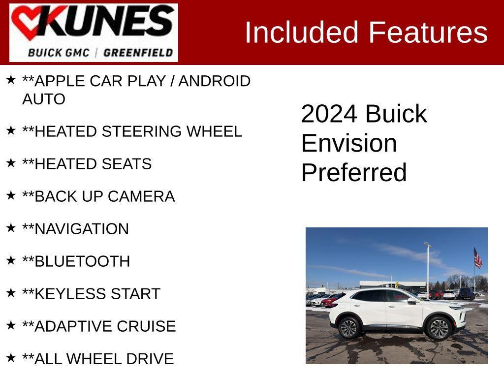 used 2024 Buick Envision car, priced at $25,699