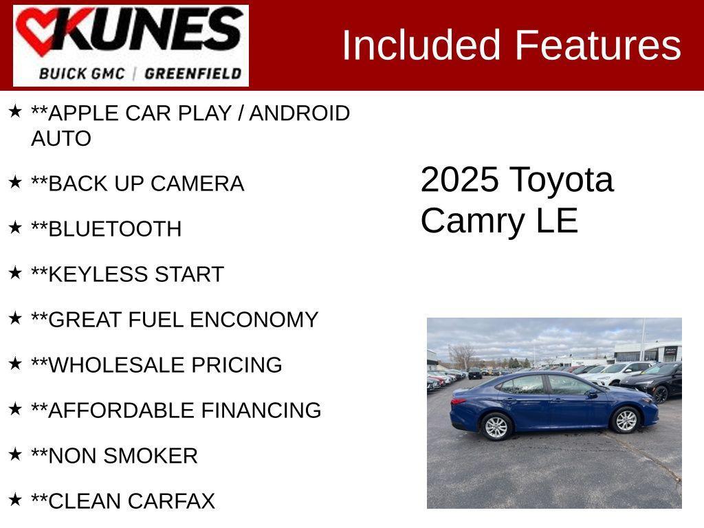 used 2025 Toyota Camry car, priced at $25,995