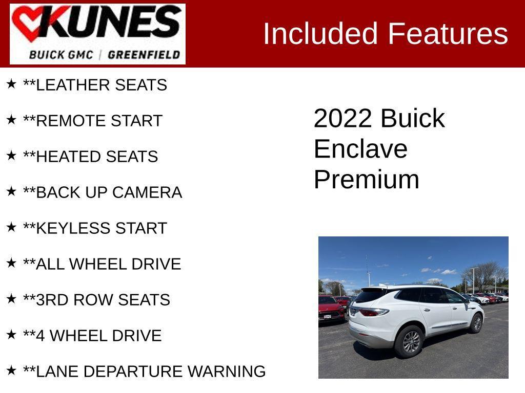 used 2022 Buick Enclave car, priced at $17,632