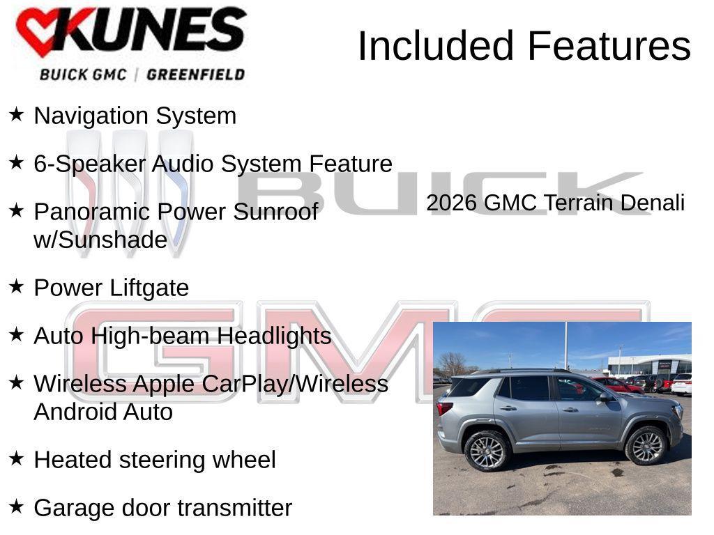 new 2026 GMC Terrain car, priced at $43,207