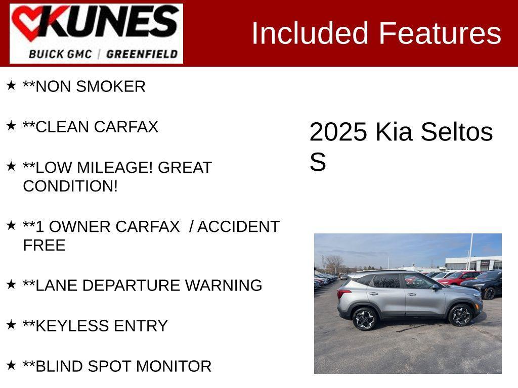 used 2025 Kia Seltos car, priced at $20,599