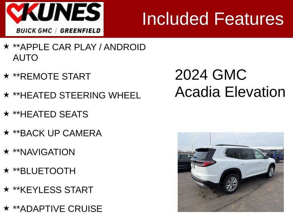 used 2024 GMC Acadia car, priced at $29,997