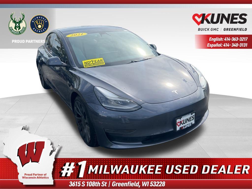 used 2021 Tesla Model 3 car, priced at $27,599