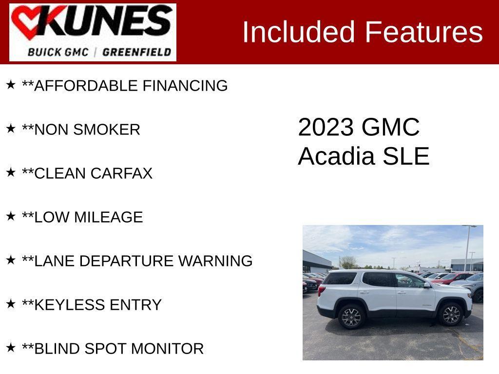 used 2023 GMC Acadia car, priced at $27,375