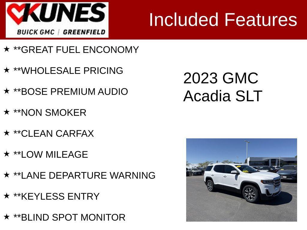 used 2023 GMC Acadia car, priced at $25,936