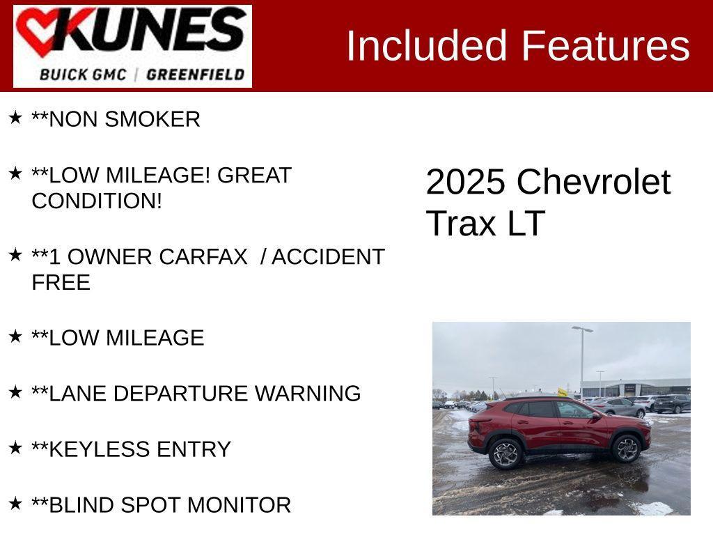 used 2025 Chevrolet Trax car, priced at $18,995