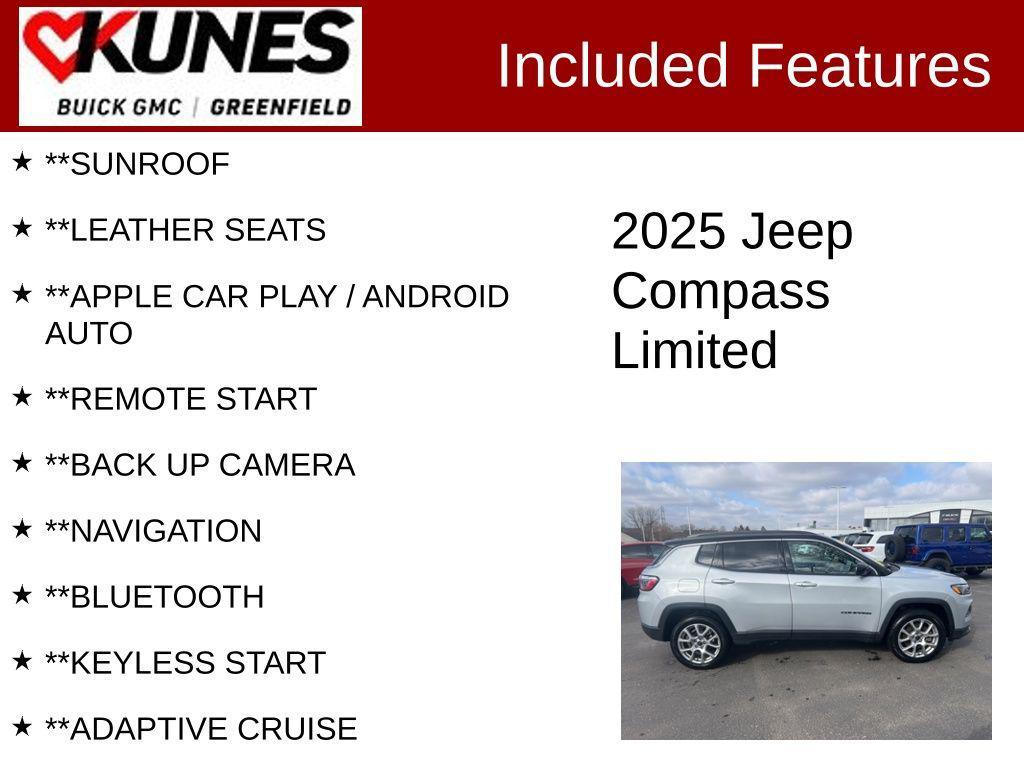 used 2025 Jeep Compass car, priced at $24,803