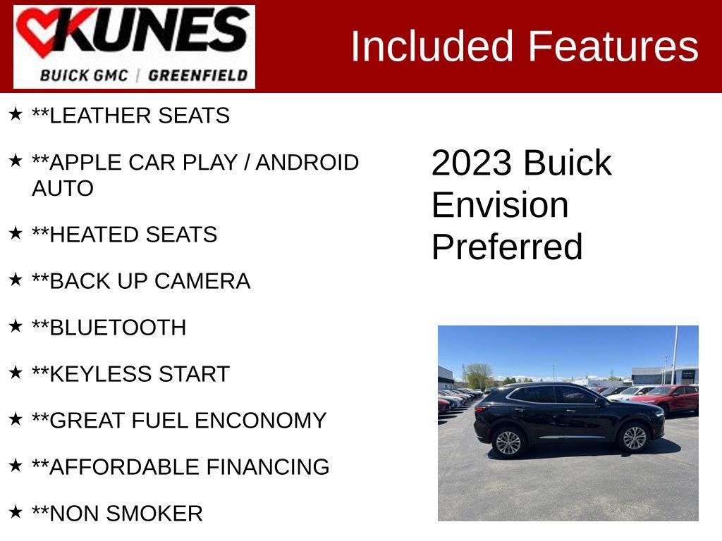used 2023 Buick Envision car, priced at $26,632