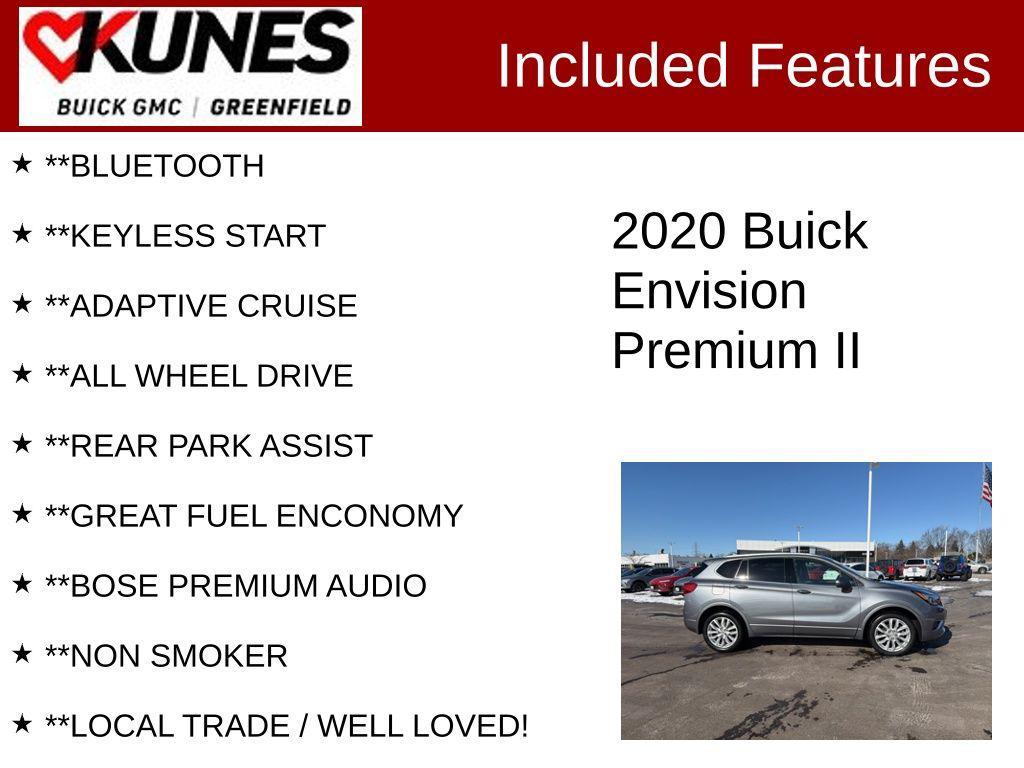 used 2020 Buick Envision car, priced at $22,719