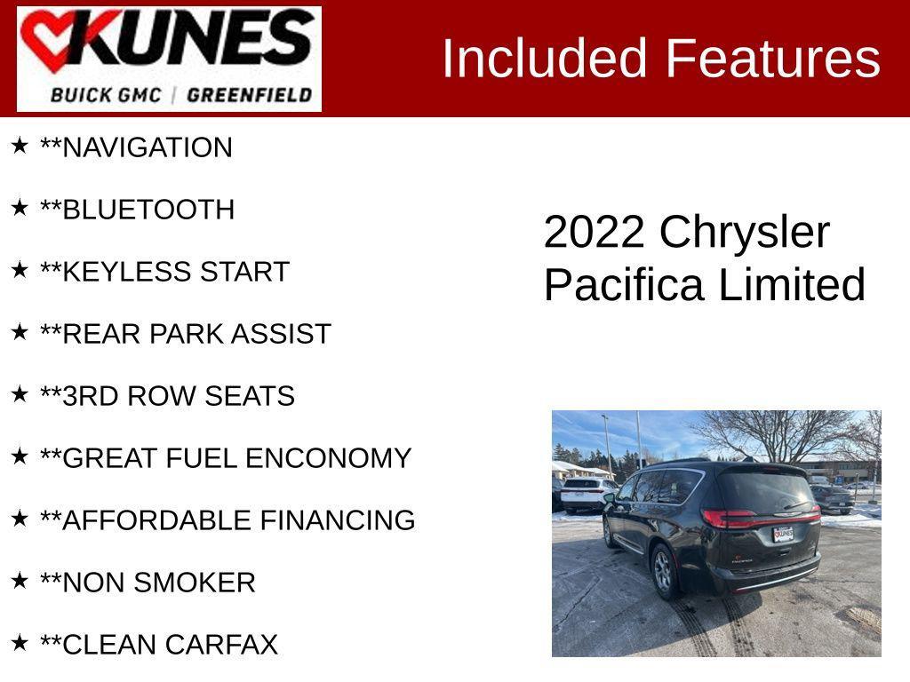 used 2022 Chrysler Pacifica car, priced at $25,399
