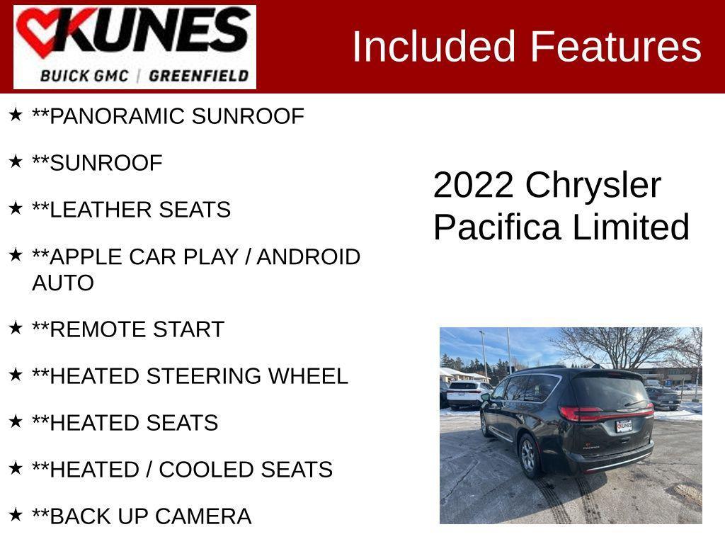 used 2022 Chrysler Pacifica car, priced at $25,399