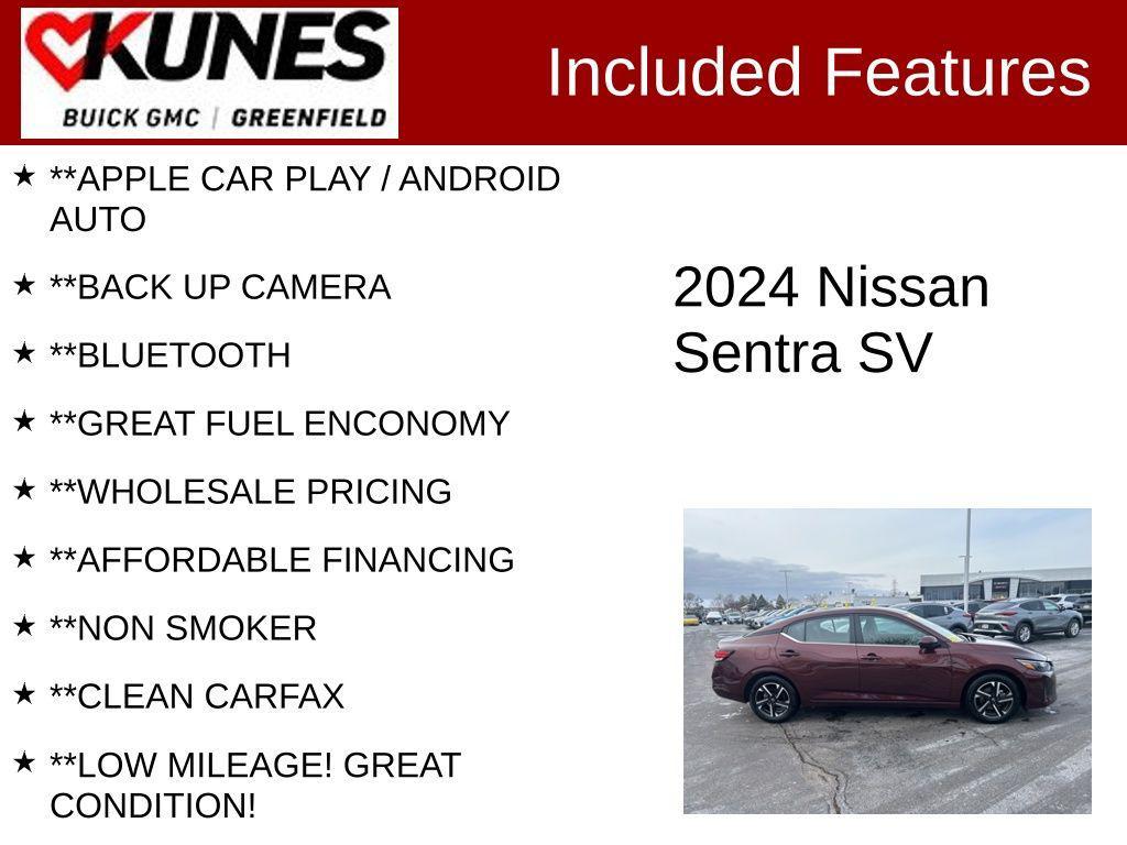 used 2024 Nissan Sentra car, priced at $16,299