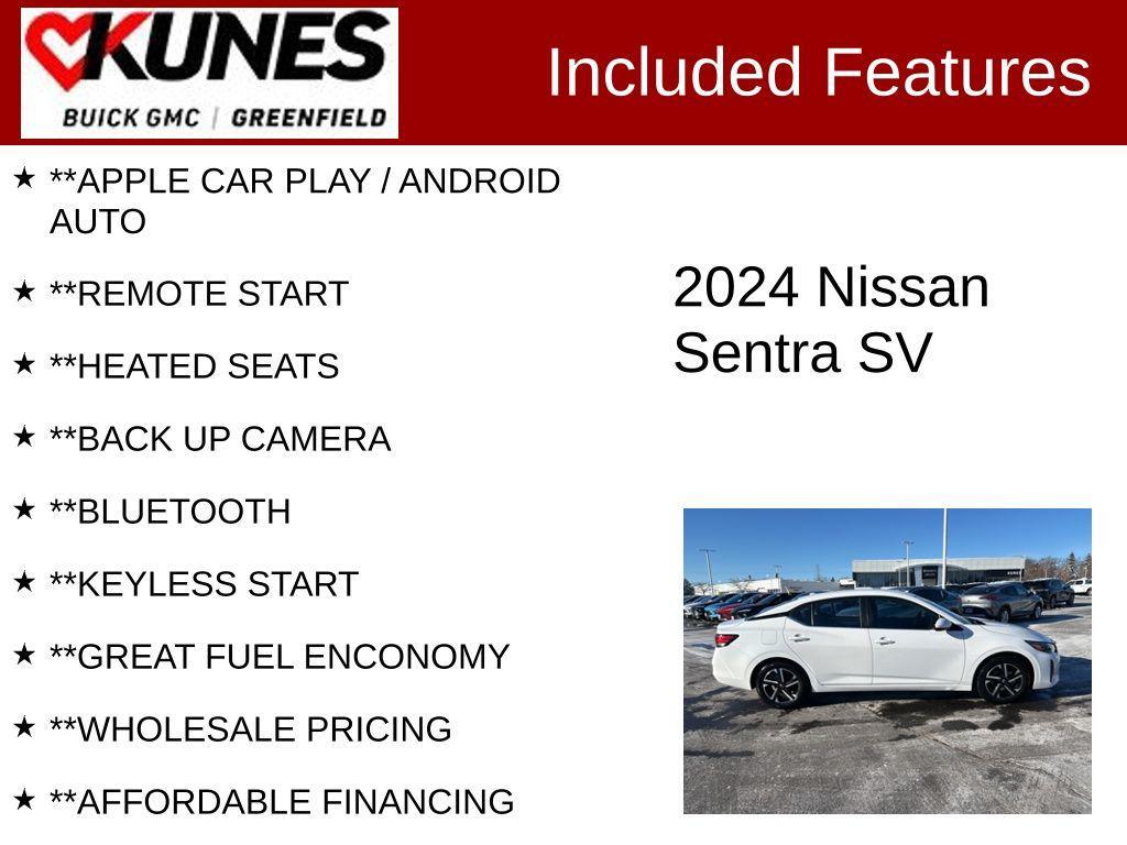 used 2024 Nissan Sentra car, priced at $15,599