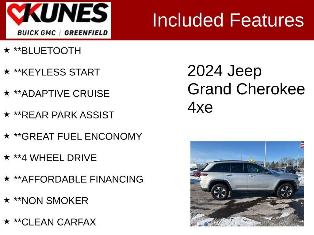used 2024 Jeep Grand Cherokee 4xe car, priced at $24,699