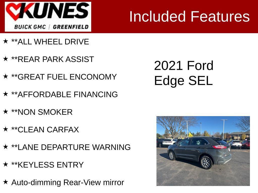 used 2021 Ford Edge car, priced at $13,599
