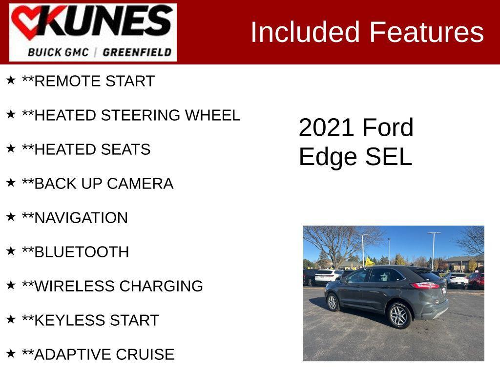 used 2021 Ford Edge car, priced at $13,599