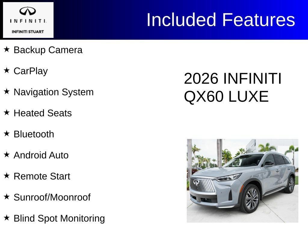 used 2026 INFINITI QX60 car, priced at $46,897