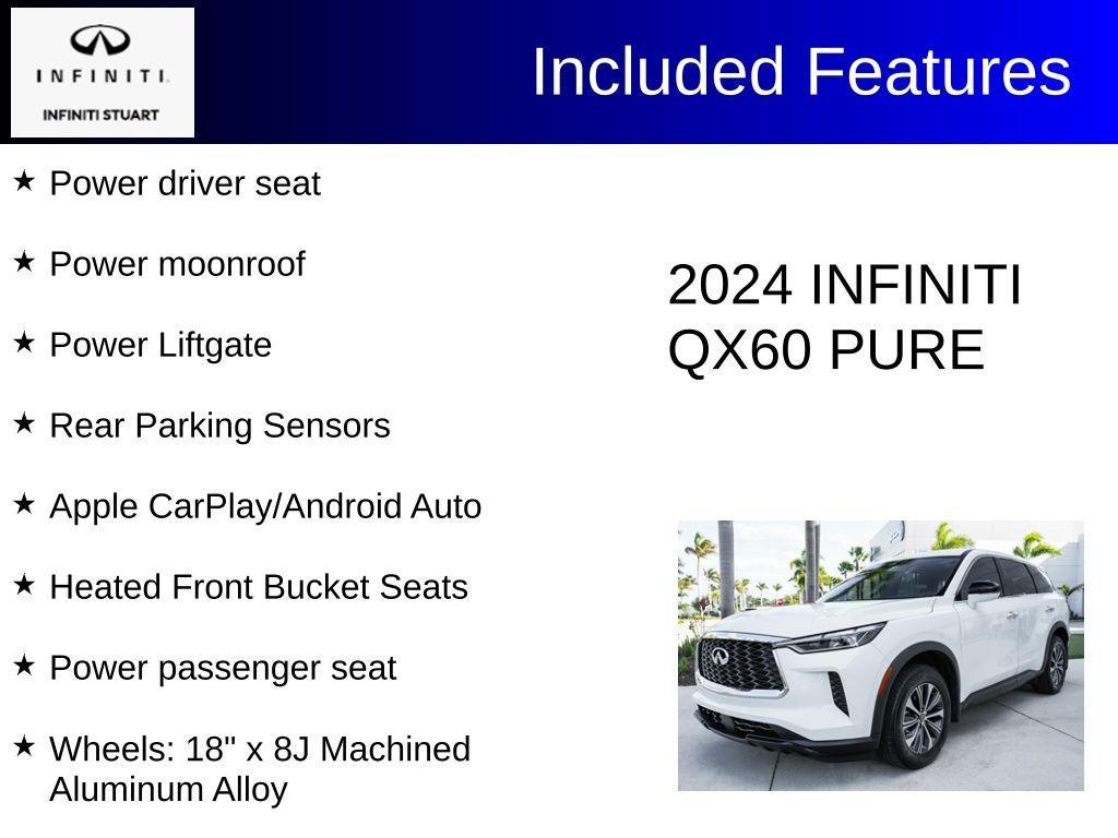used 2024 INFINITI QX60 car, priced at $34,750