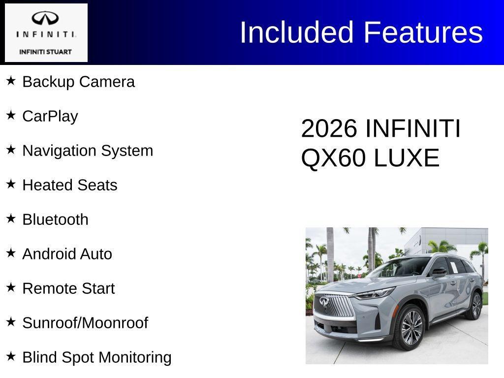 used 2026 INFINITI QX60 car, priced at $47,397