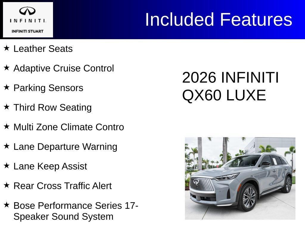 used 2026 INFINITI QX60 car, priced at $47,397