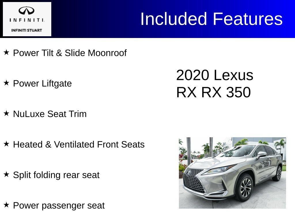 used 2020 Lexus RX 350 car, priced at $33,995