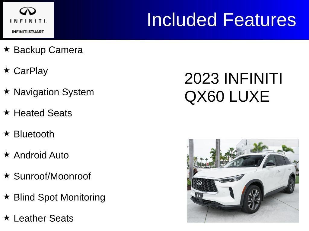 used 2023 INFINITI QX60 car, priced at $37,397