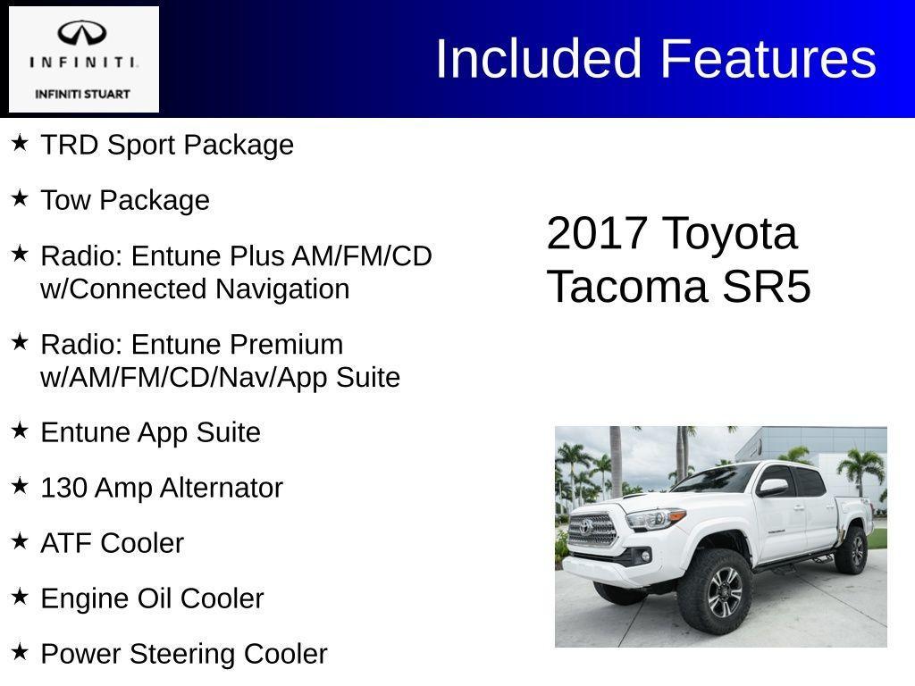 used 2017 Toyota Tacoma car, priced at $19,899