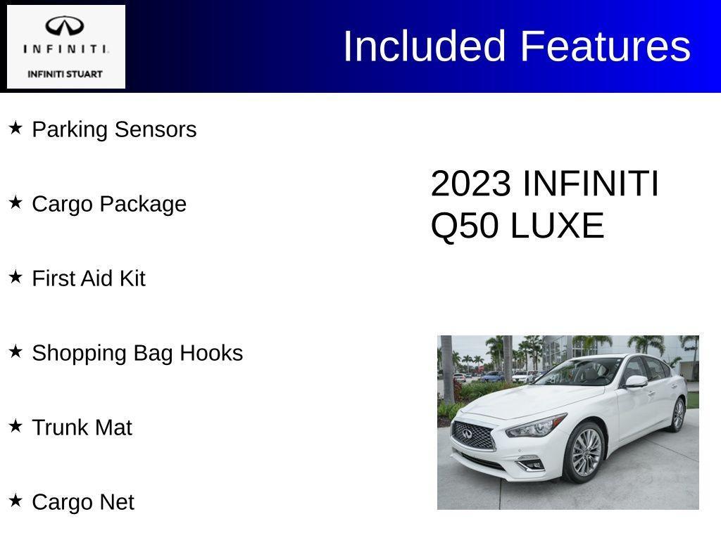 used 2023 INFINITI Q50 car, priced at $30,100
