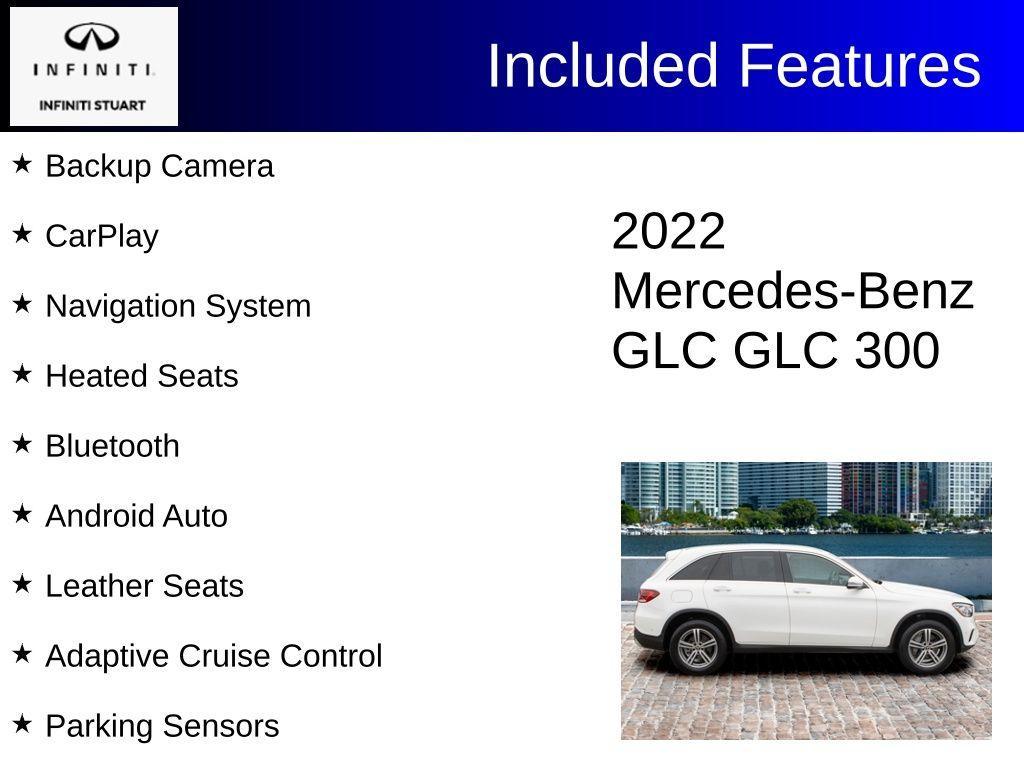 used 2022 Mercedes-Benz GLC 300 car, priced at $26,288