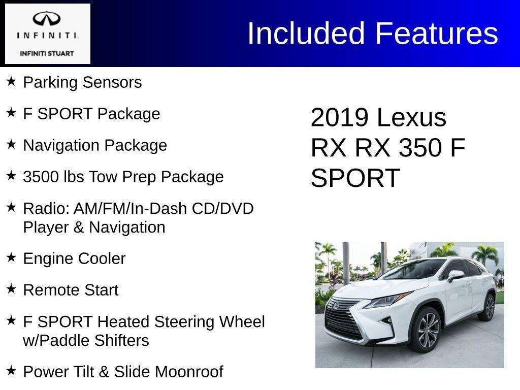 used 2019 Lexus RX 350 car, priced at $21,020
