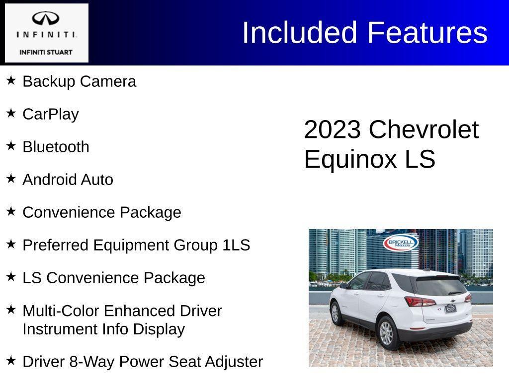 used 2023 Chevrolet Equinox car, priced at $19,588