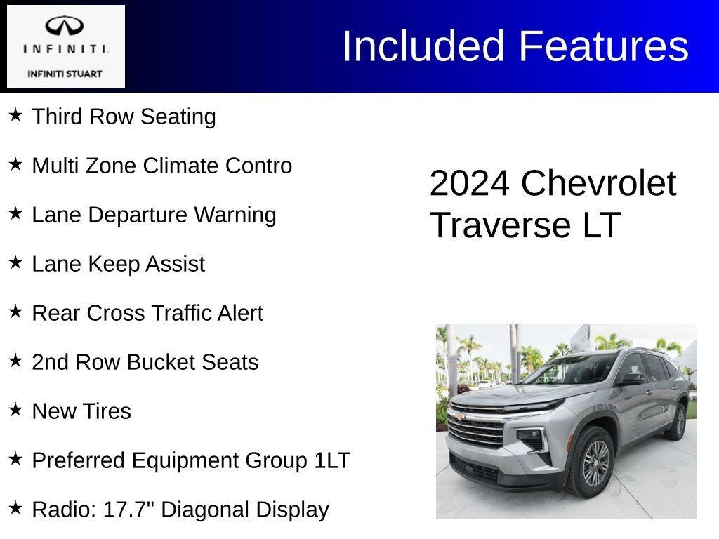 used 2024 Chevrolet Traverse car, priced at $34,197