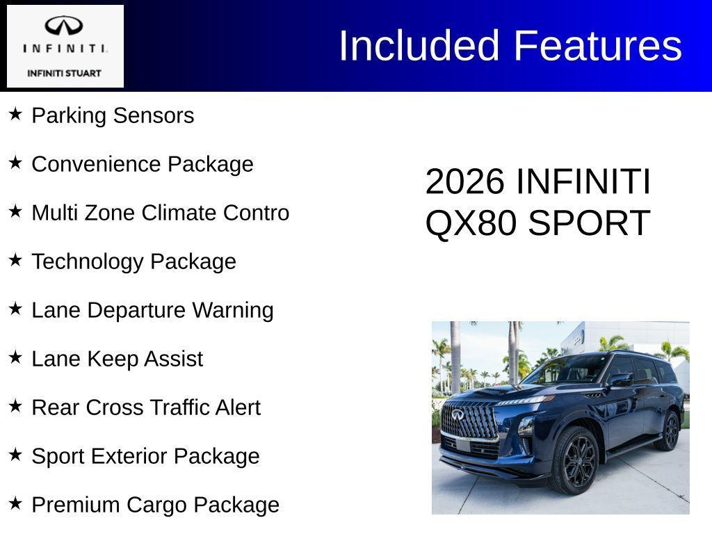 used 2026 INFINITI QX80 car, priced at $87,297