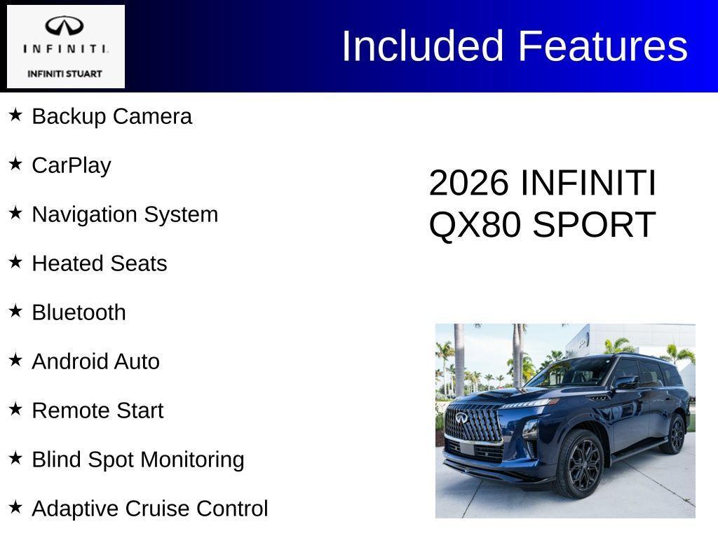 used 2026 INFINITI QX80 car, priced at $87,297