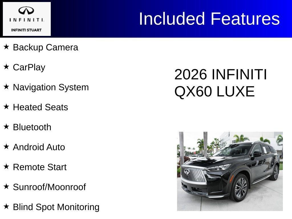 used 2026 INFINITI QX60 car, priced at $45,897