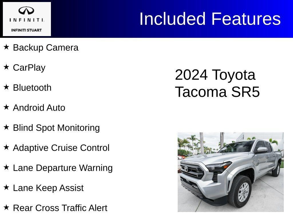 used 2024 Toyota Tacoma car, priced at $34,397