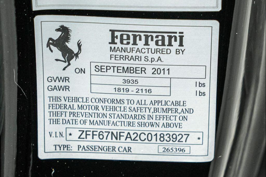 used 2012 Ferrari 458 Italia car, priced at $238,900