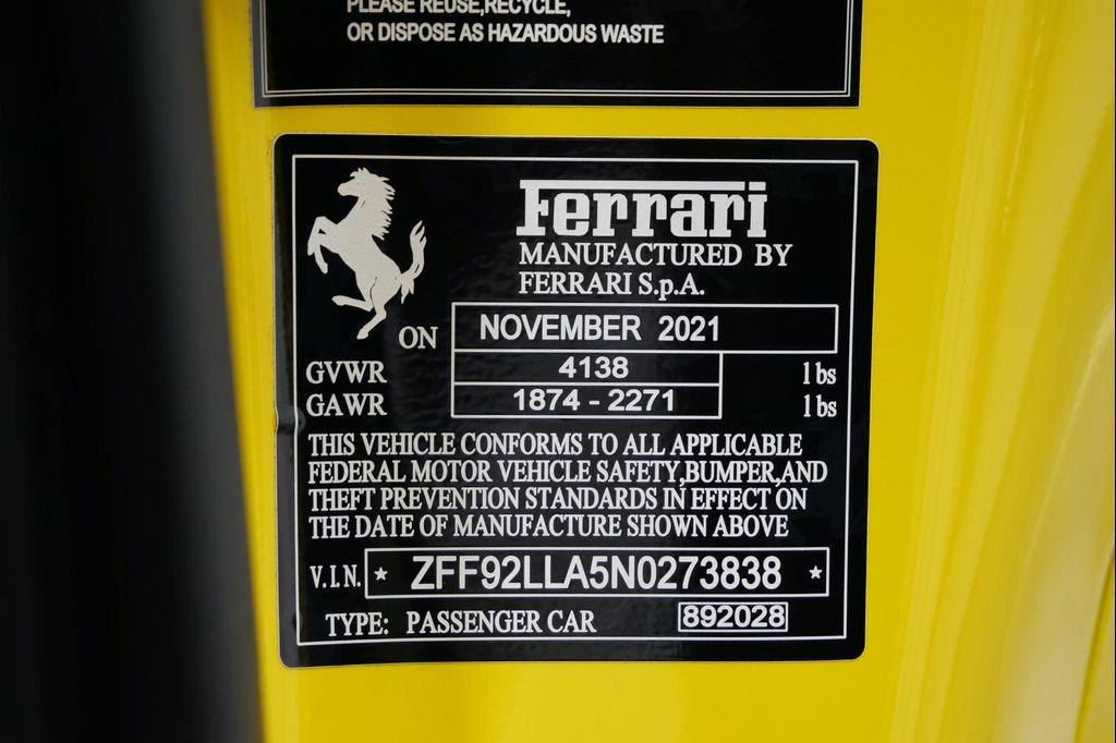 used 2022 Ferrari F8 Tributo car, priced at $359,900