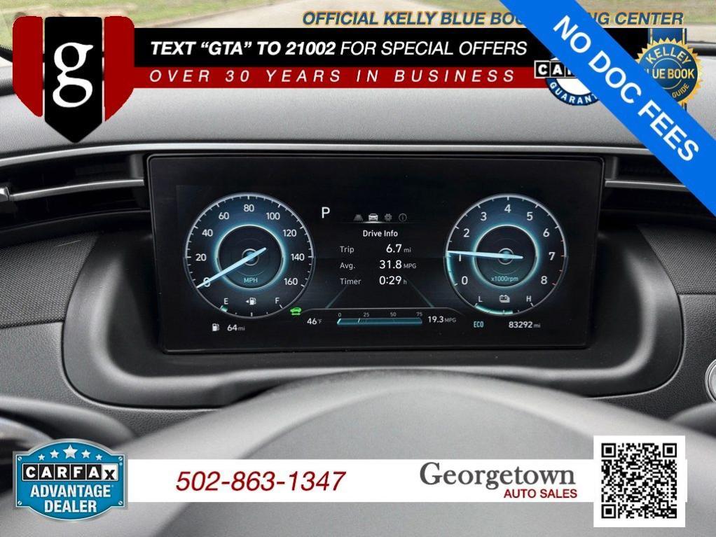 used 2022 Hyundai TUCSON Hybrid car, priced at $20,542