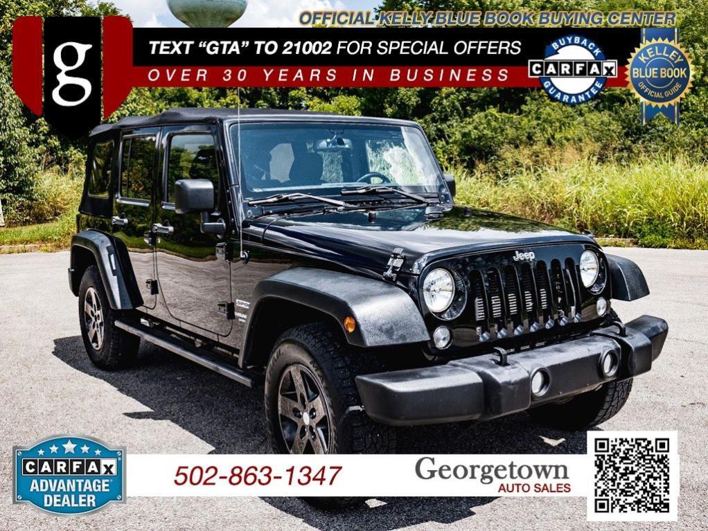 used 2017 Jeep Wrangler Unlimited car, priced at $17,887