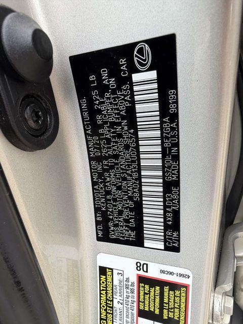 used 2020 Lexus ES 350 car, priced at $28,968