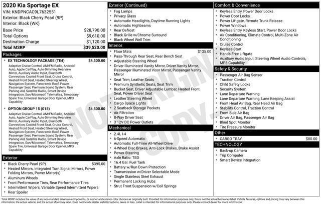 used 2020 Kia Sportage car, priced at $12,911