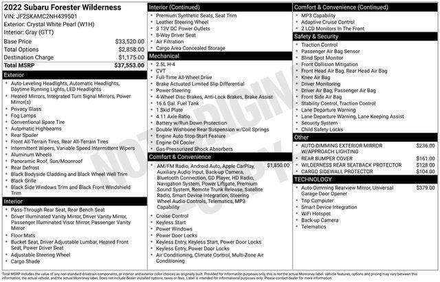 used 2022 Subaru Forester car, priced at $23,578