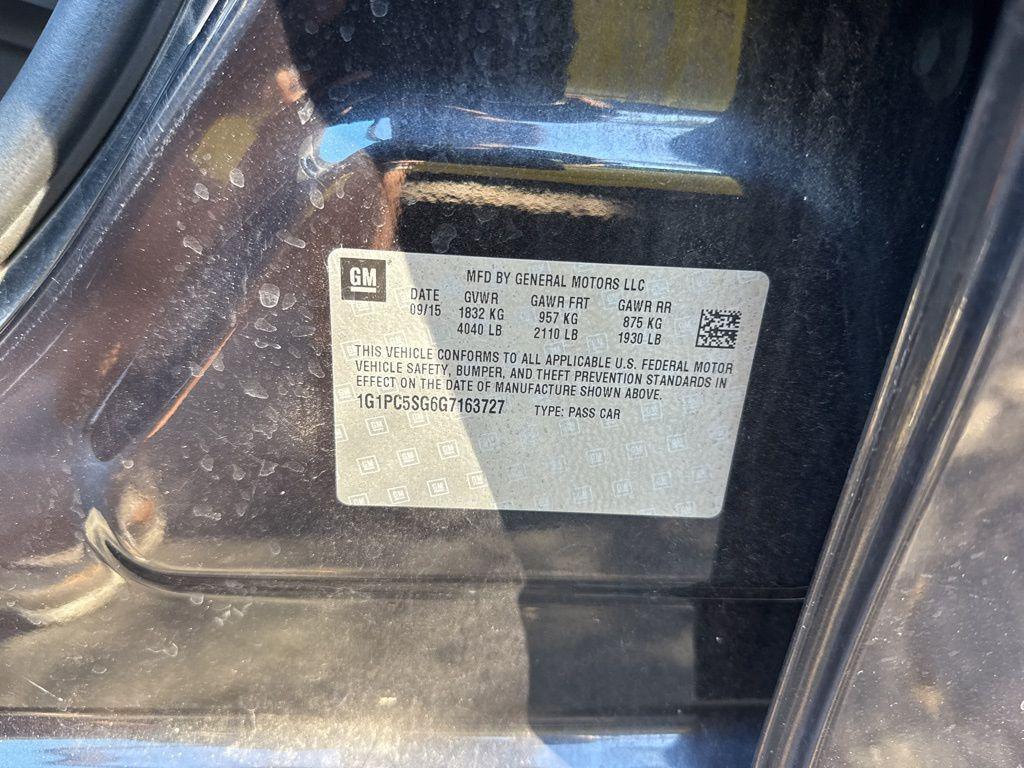 used 2016 Chevrolet Cruze Limited car, priced at $5,682