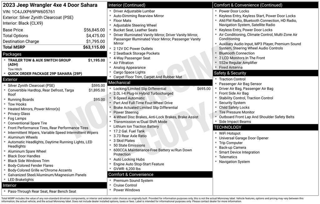 used 2023 Jeep Wrangler 4xe car, priced at $27,003