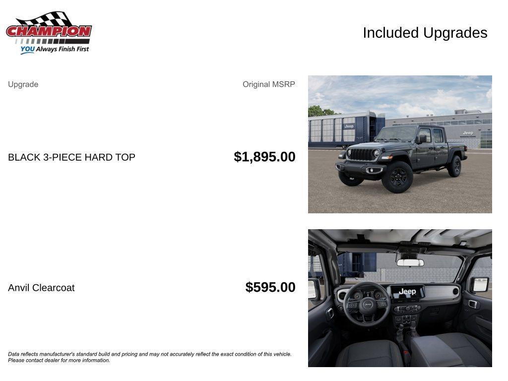 new 2026 Jeep Gladiator car, priced at $40,648