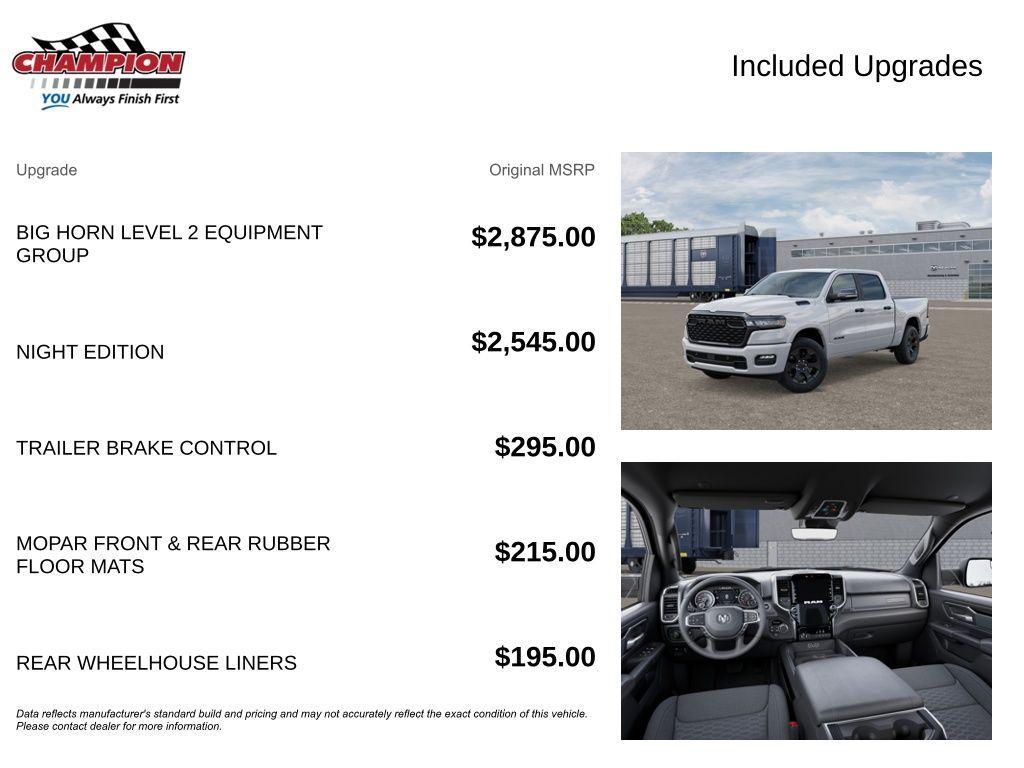new 2026 Ram 1500 car, priced at $51,688