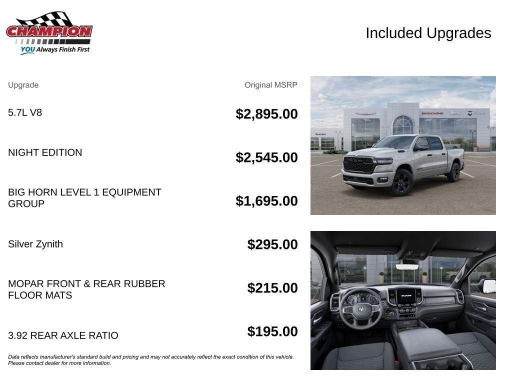 new 2026 Ram 1500 car, priced at $50,346